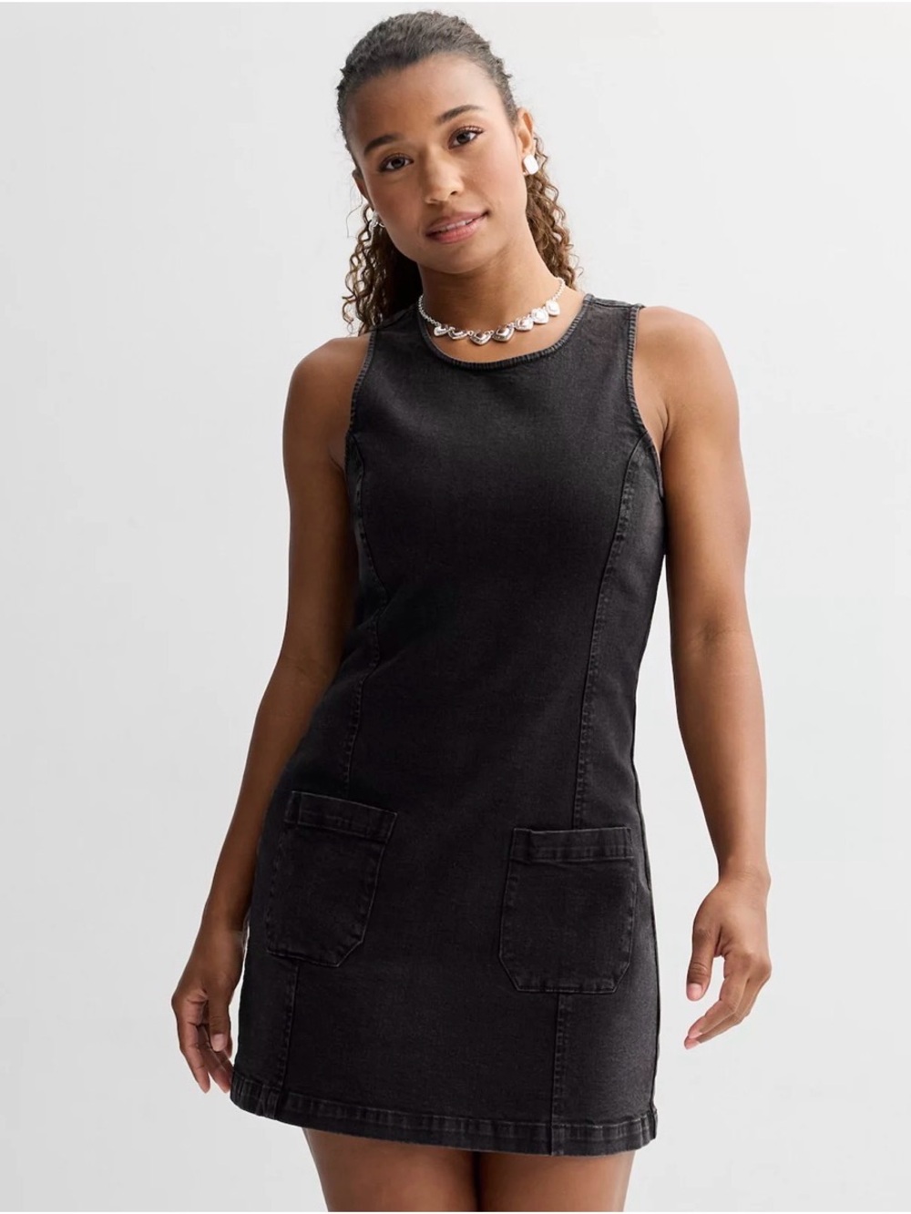 Tinseltown Patch Pocket Shift Dress